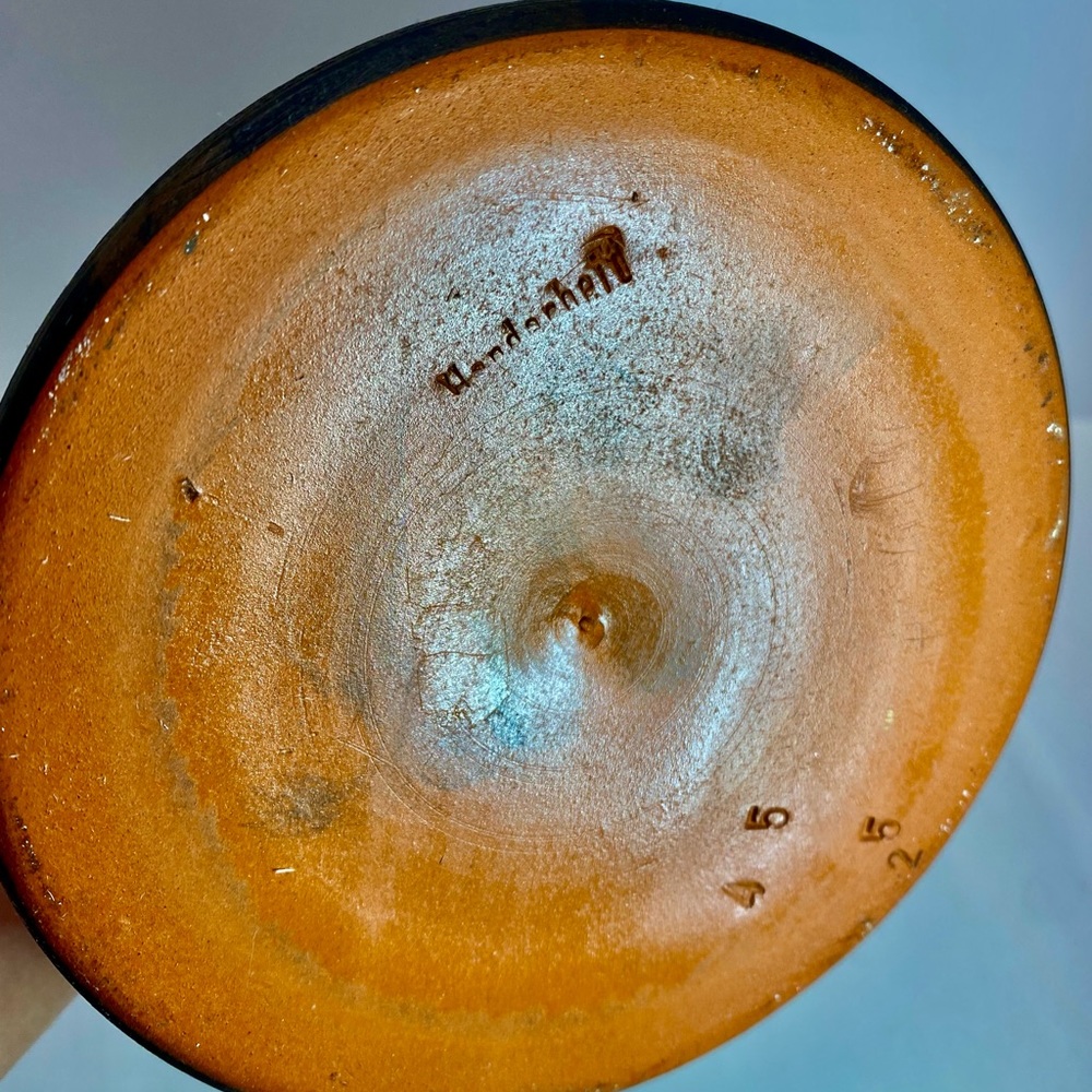 VTG HANDARBEIT GERMAN REDWARE POTTERY WATER PICHER - Picture 6 of 6